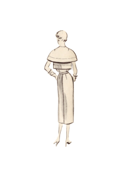 Vogue Patterns V1964 envelope showing the vintage 1950 dress designs
