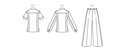 Vogue Patterns V1966 envelope showing the vintage 1975 casual wear designs