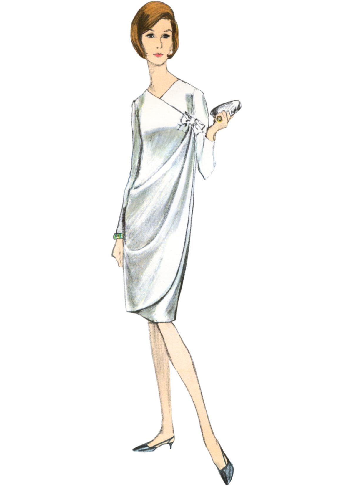 Vogue Patterns V1978 envelope showing the vintage 1965 evening dress designs