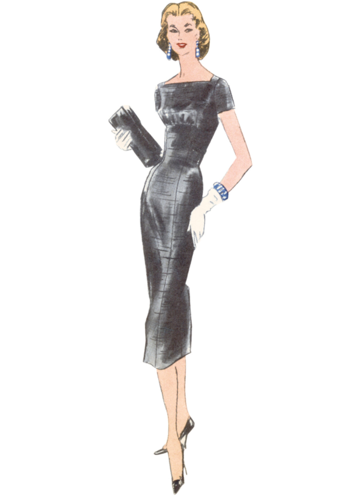 Vogue Patterns V1979 envelope showing vintage 1957 one-piece dress designs