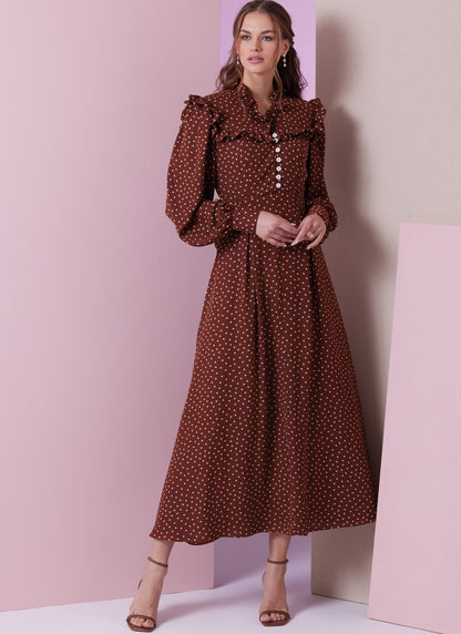 Vogue Patterns V2005 envelope showing fit and flare dress designs