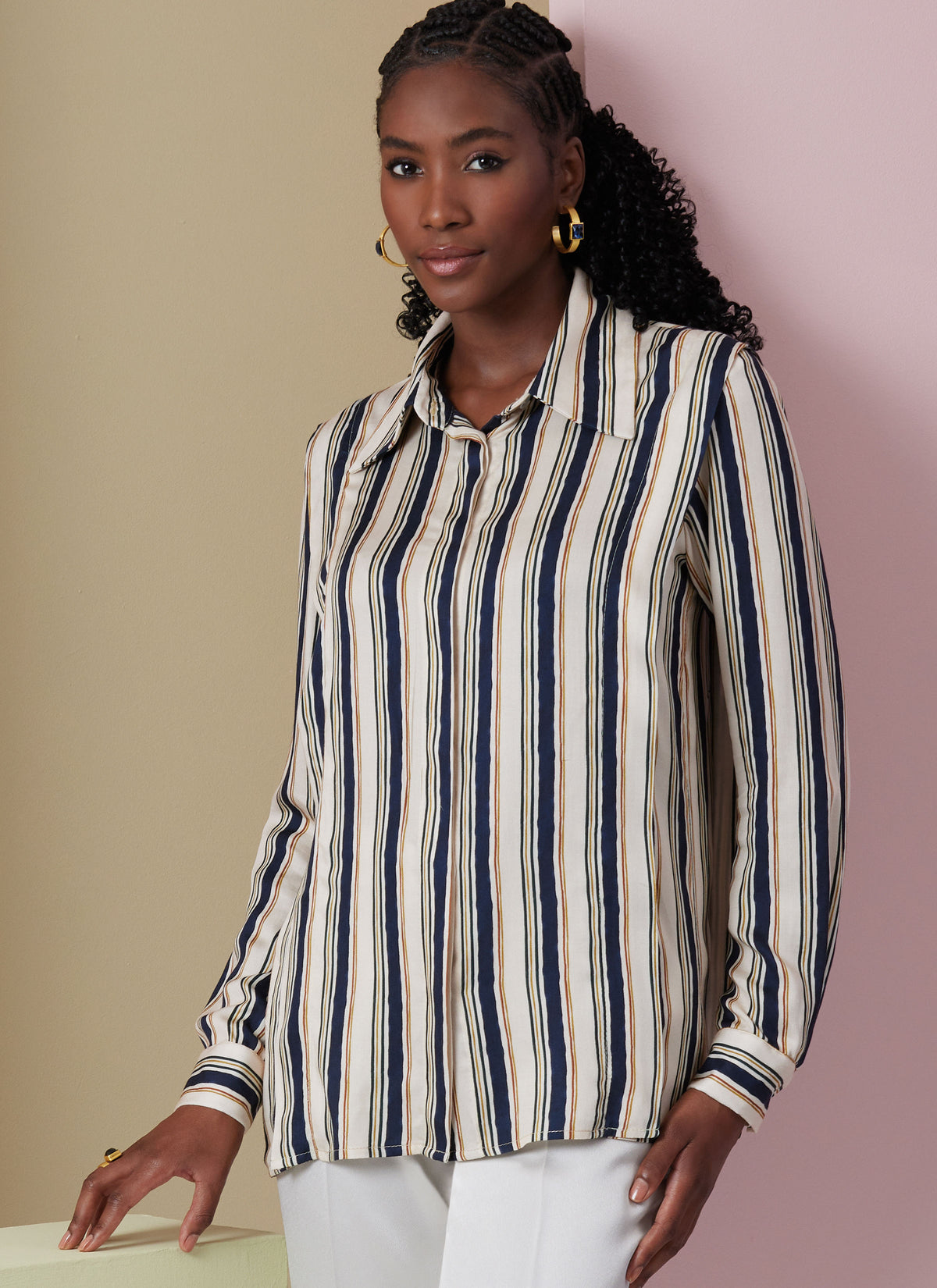 Vogue Patterns V2012 envelope showing loose-fitting shirt designs