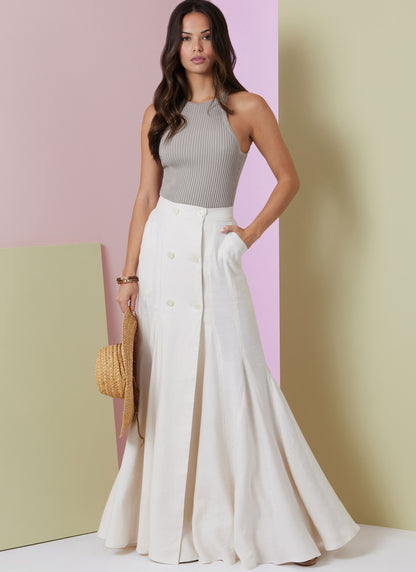 Vogue Patterns V2013 envelope showing double-breasted skirt designs