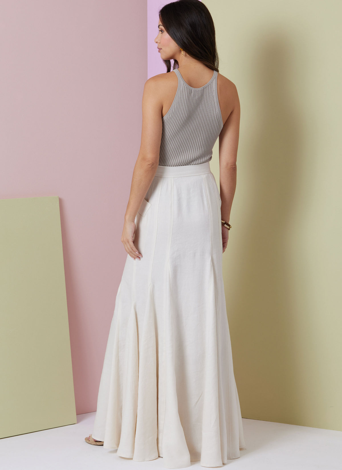 Vogue Patterns V2013 envelope showing double-breasted skirt designs