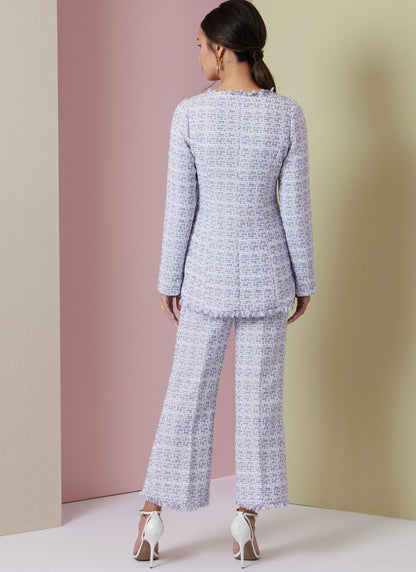 Vogue Patterns V2017 envelope showing close-fitting lined jacket designs