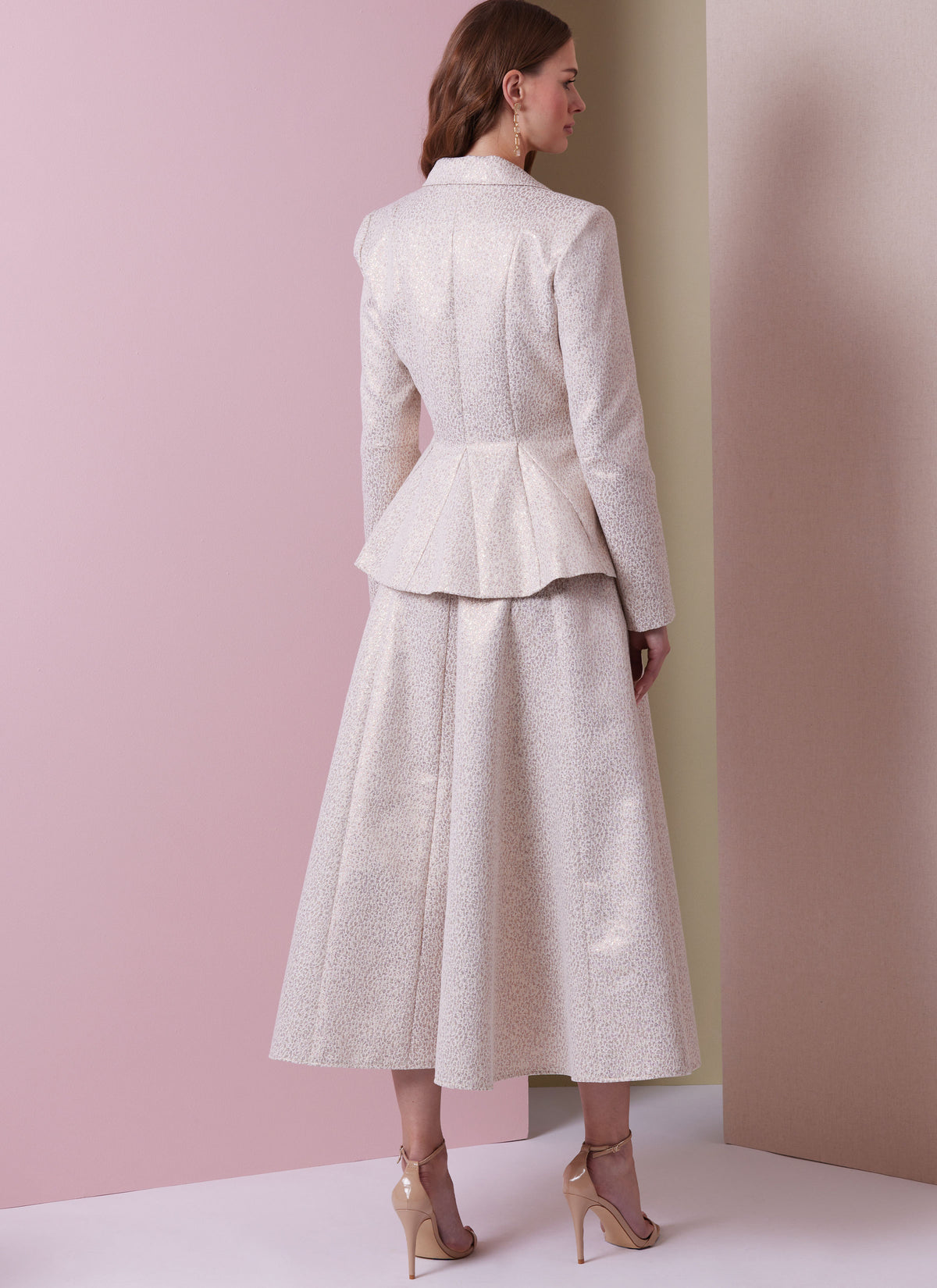 Vogue Patterns V2018 envelope showing lined peplum jacket designs