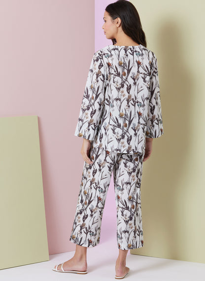 Vogue Patterns V2019 envelope showing split neck top designs