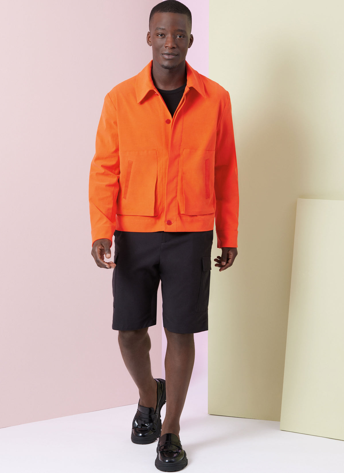 Vogue Patterns V2022 envelope showing mens unlined jacket designs