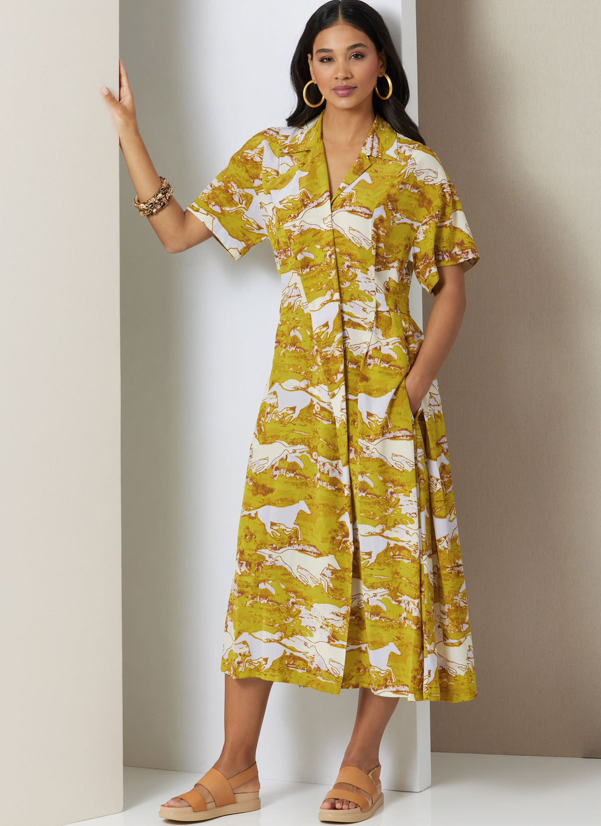 Vogue Patterns V2024 envelope showing midi dress designs