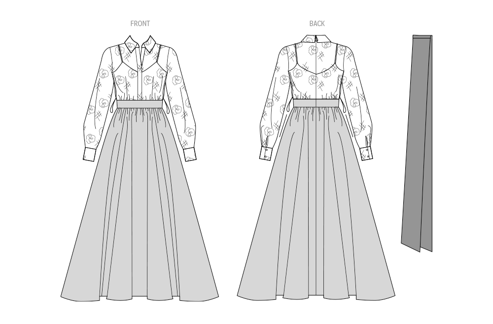 Vogue Patterns V2029 sheer bodice dress sewing pattern envelope