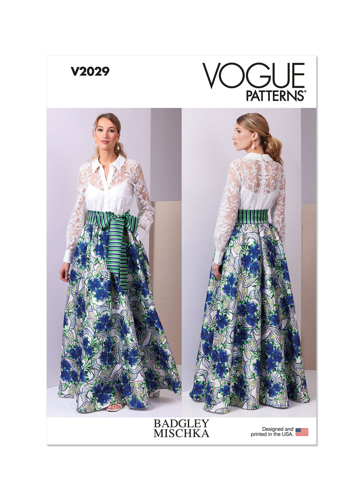 Vogue Patterns V2029 sheer bodice dress sewing pattern envelope