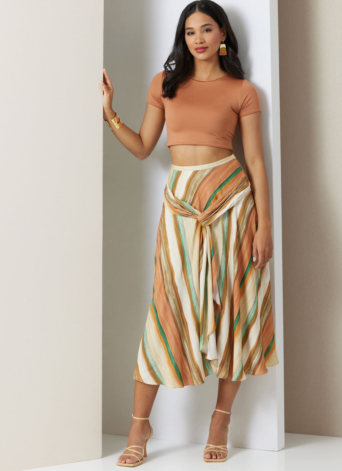 Vogue Patterns V2033 bias cut skirt sewing pattern envelope