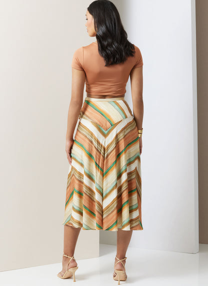Vogue Patterns V2033 bias cut skirt sewing pattern envelope