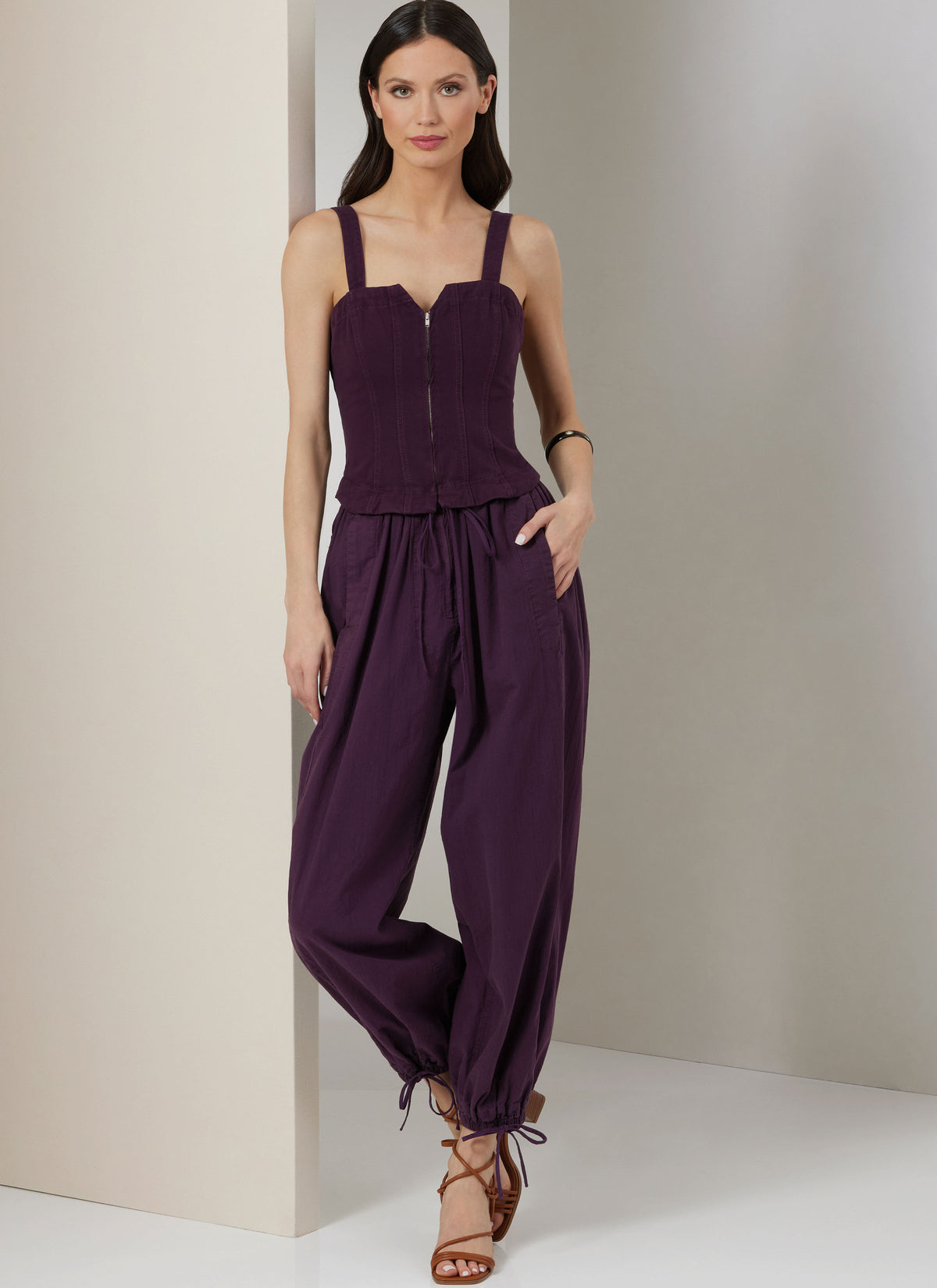 Vogue Patterns V2035 zip front jumpsuit sewing pattern envelope
