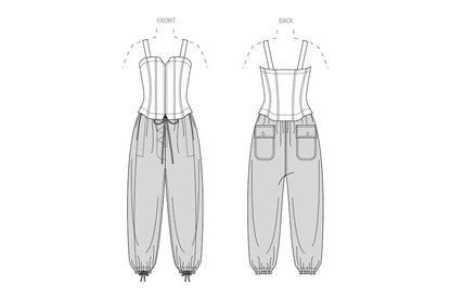 Vogue Patterns V2035 zip front jumpsuit sewing pattern envelope