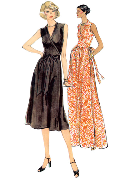 Vogue Patterns V2040 Diane von Furstenberg 1970s Wrap Dress sewing pattern envelope