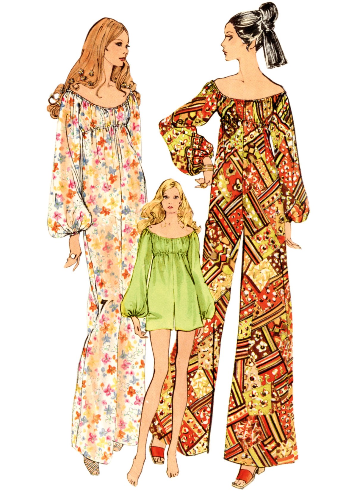 Vogue Patterns V2041 vintage 1970 jumpsuit sewing pattern envelope