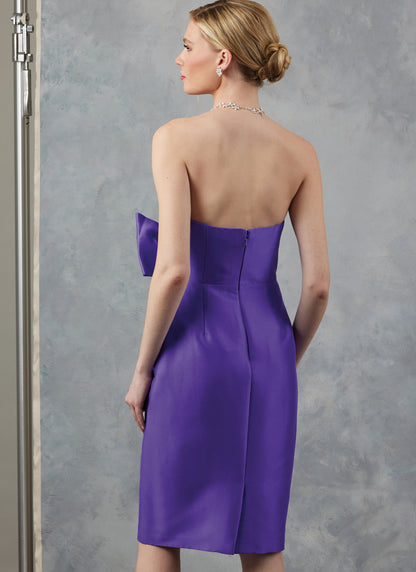 Vogue Patterns V2047 strapless occasion dress sewing pattern envelope