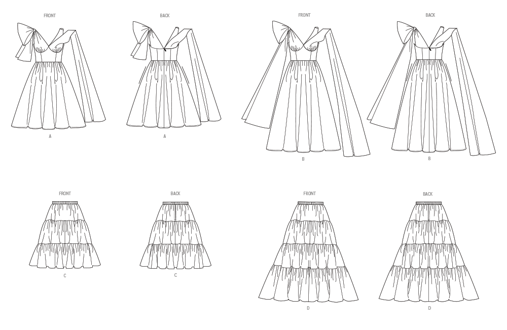 Vogue Patterns V2048 pattern envelope showing a special occasion dress