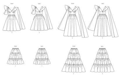 Vogue Patterns V2048 pattern envelope showing a special occasion dress