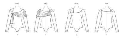 Vogue Patterns V2049 pattern envelope showing a close-fitting bodysuit