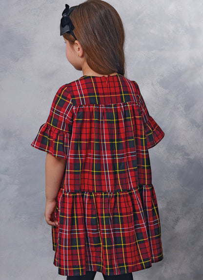 Vogue Patterns V2059 pattern envelope showing a lined girls' dress