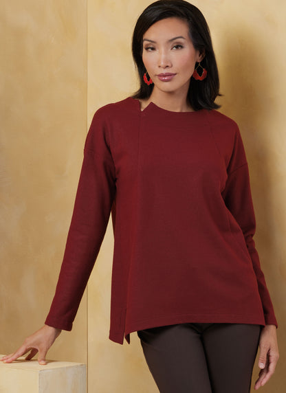 Vogue Patterns V2067 pattern envelope showing a loose-fitting top