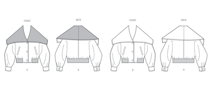 Vogue Patterns V2072 pattern envelope showing the jacket designs