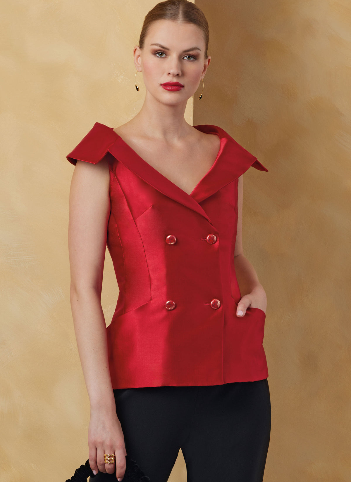 Vogue Patterns V2073 pattern envelope showing the jacket designs