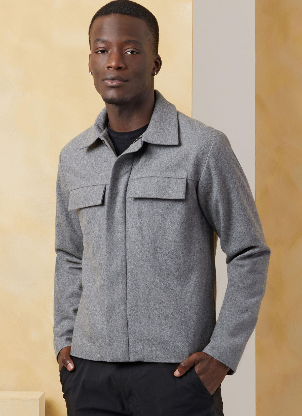 Vogue Patterns V2080 pattern envelope showing the men's jacket designs