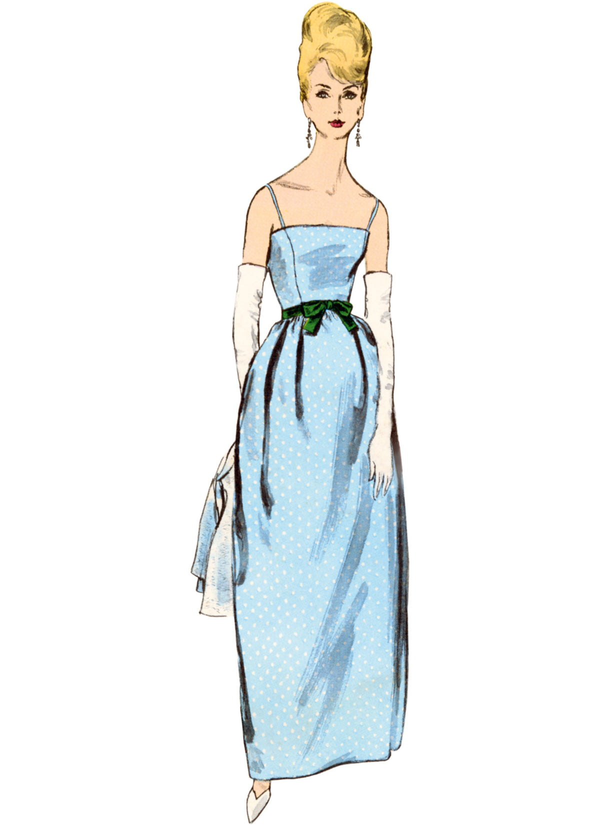 Vogue Patterns V2082 pattern envelope showing the evening dress designs