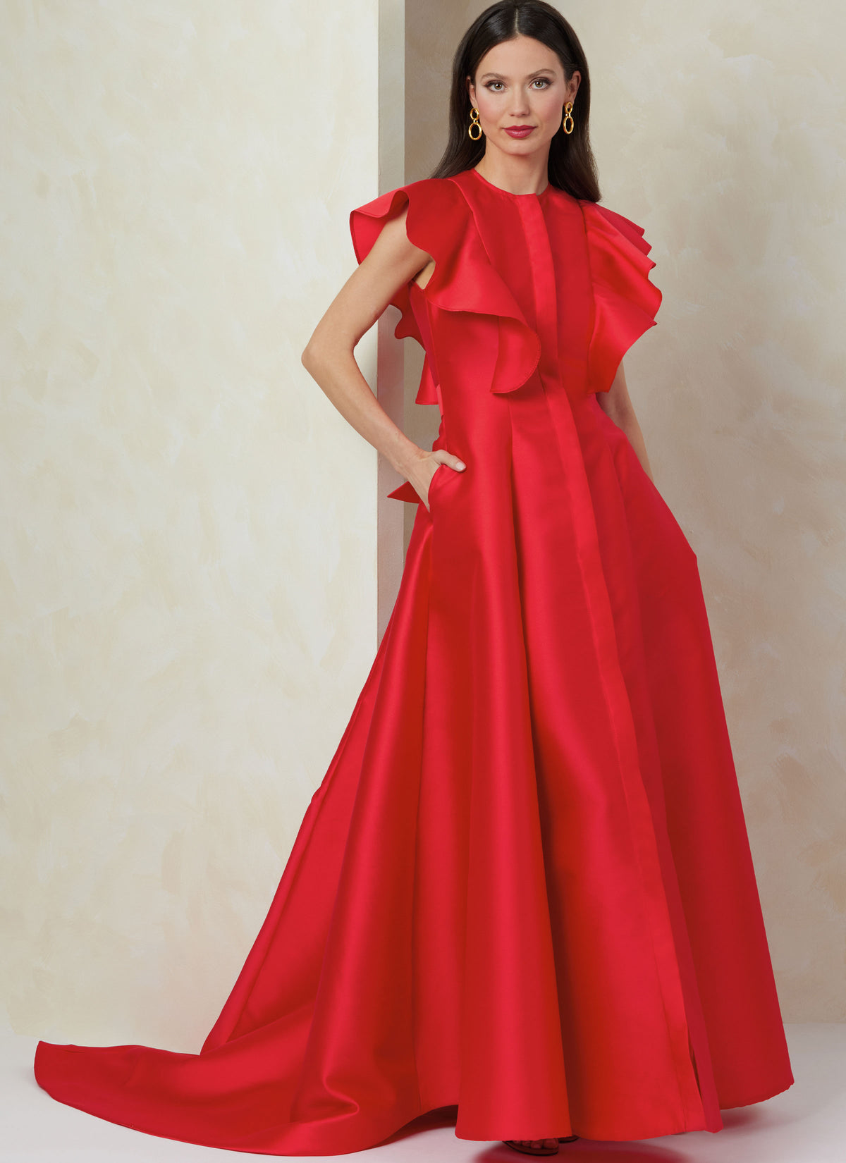 Vogue Patterns V2087 pattern envelope showing the occasion dress designs