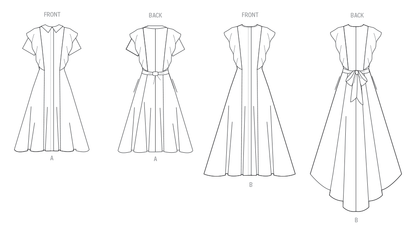 Vogue Patterns V2087 pattern envelope showing the occasion dress designs