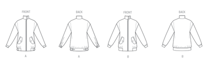 Vogue Patterns V2093 pattern envelope showing the jacket designs