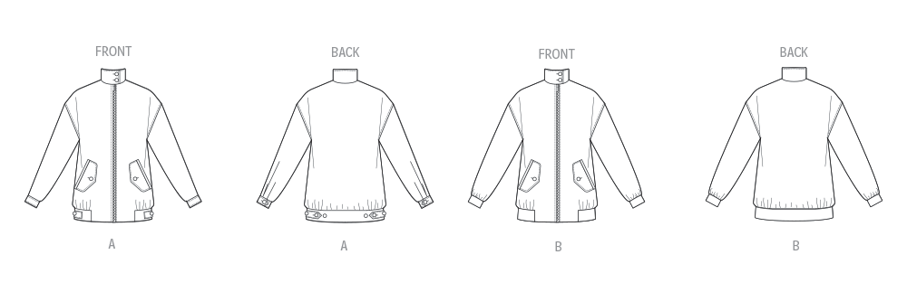 Vogue Patterns V2093 pattern envelope showing the jacket designs