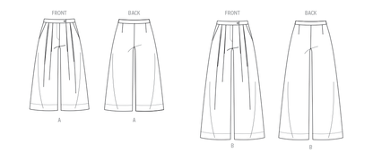 Vogue Patterns V2094 pattern envelope showing the trousers designs