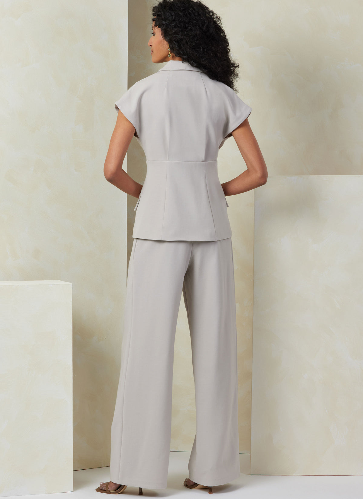 Vogue Patterns V2097 envelope showing the v-neck top designs