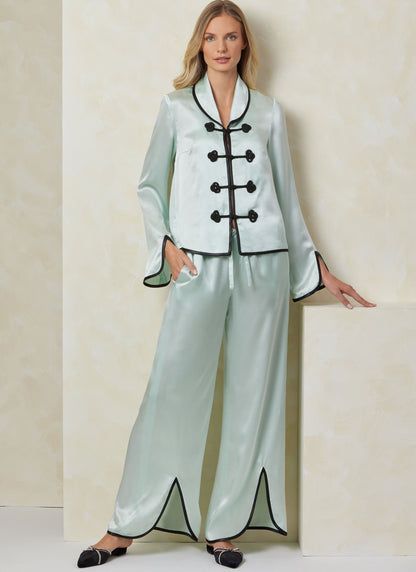 Vogue Patterns V2099 envelope showing the sleepwear top designs