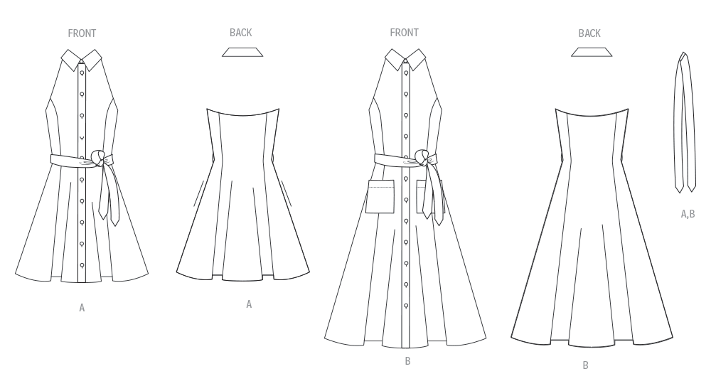 Vogue Patterns V2103 envelope showing the halter dress designs