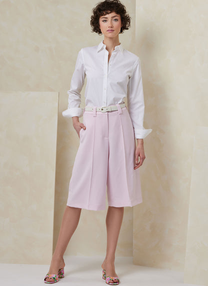 Vogue Patterns V2115 envelope showing the wide leg shorts designs
