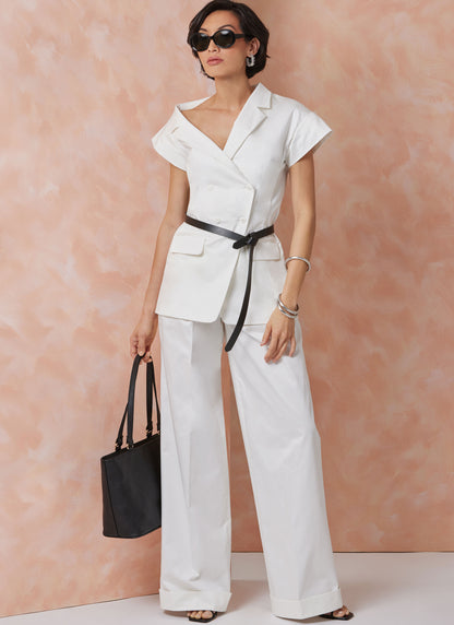 Vogue Patterns V2117 envelope showing the unlined jacket designs