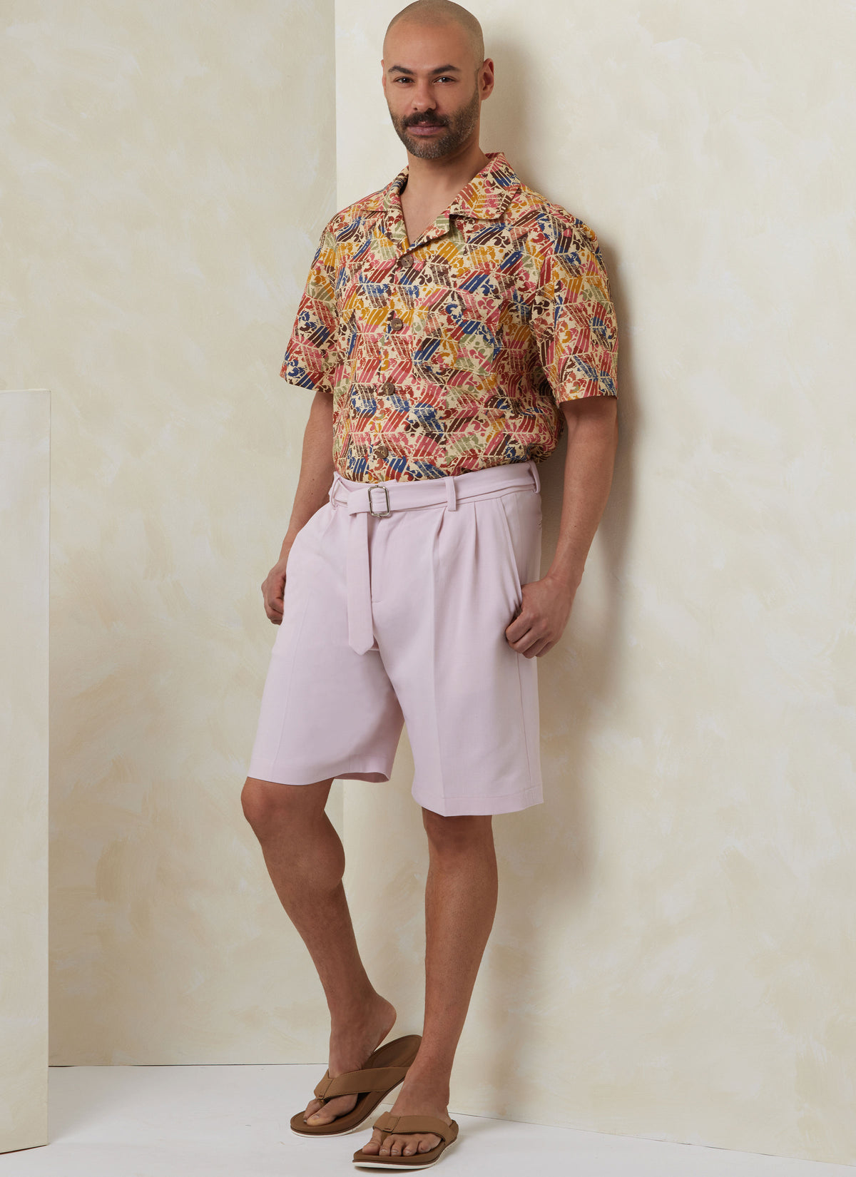 Vogue Patterns V2120 envelope showing the slouchy fit shirt designs