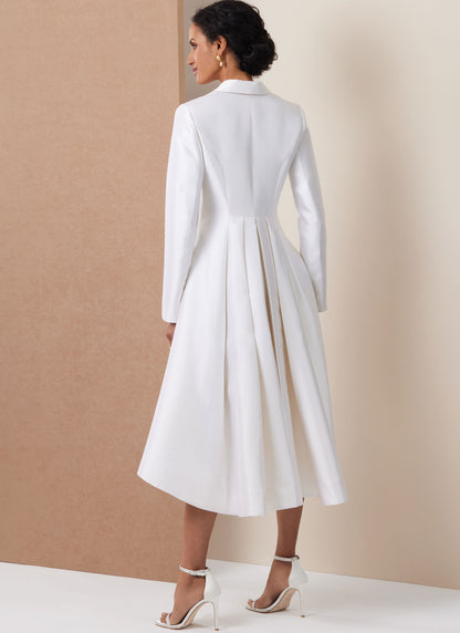 Vogue Patterns V2125 envelope showing the coat dress designs