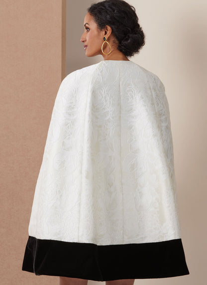 Vogue Patterns V2133 envelope showing the oversized cape designs