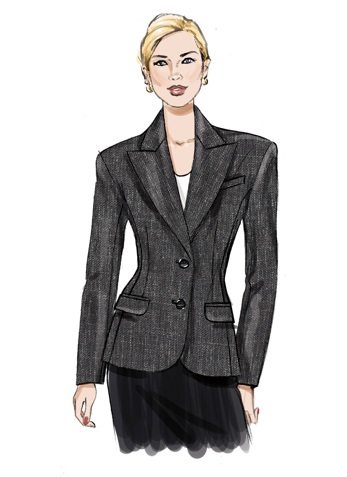 Vogue Patterns V2136 envelope showing a lined jacket