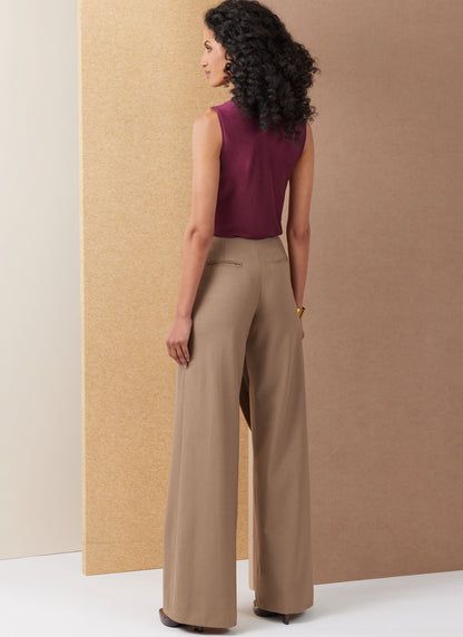 Vogue Patterns V2138 envelope showing a full leg wrap trousers
