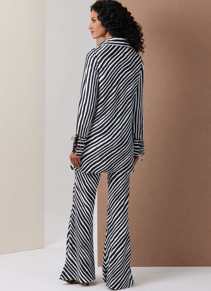 Vogue Patterns V2140 envelope showing a bias cut tunic
