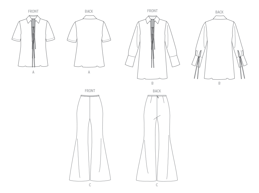 Vogue Patterns V2140 envelope showing a bias cut tunic
