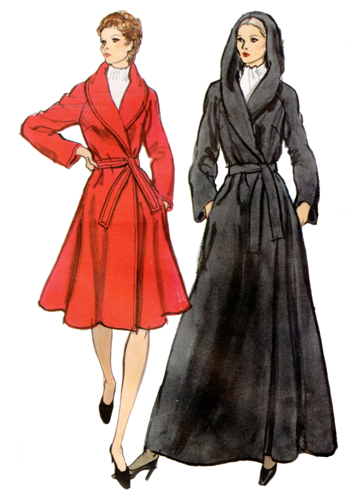 Vogue Patterns V2145 envelope showing a vintage 1972 coat