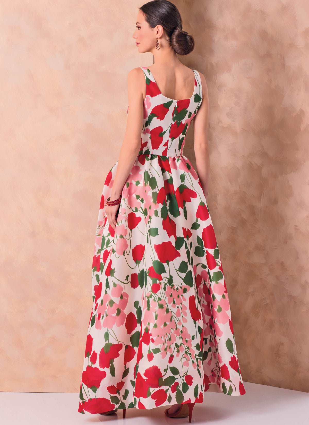 Vogue Patterns V2155 envelope showing a lined evening gown